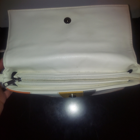 2013 3D Colorblock Runway Baguette Clutch Cross body bag Purse - Picture 3 of 11